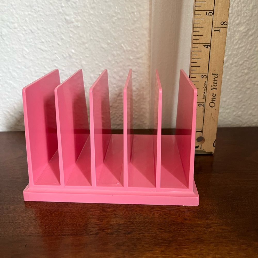 Vintage Rogers Letter Holder Organizer Pink - Picture 6 of 7